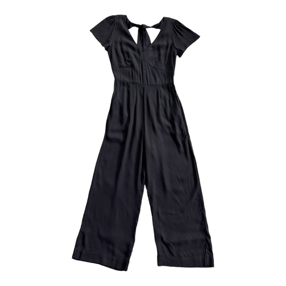 Abercrombie Cutout Tie Back Jumpsuit in Black XS - Picture 3 of 8